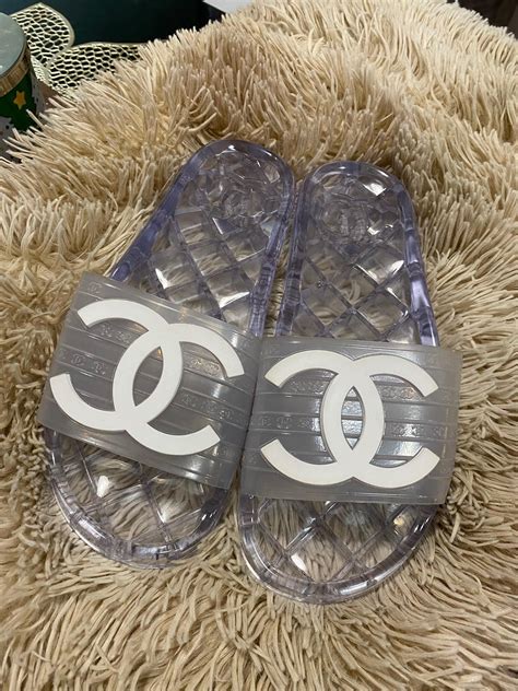 chanel pool slides replica|Chanel pool slides clear.